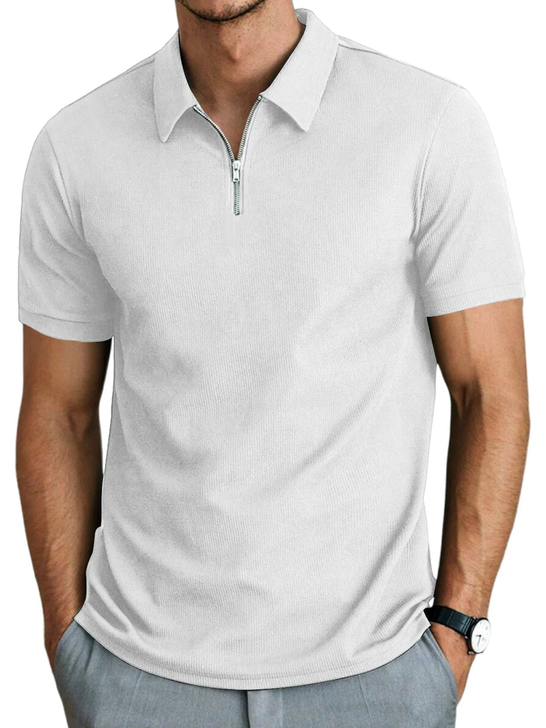 Chemise Polo - Mélange Léger Détendu