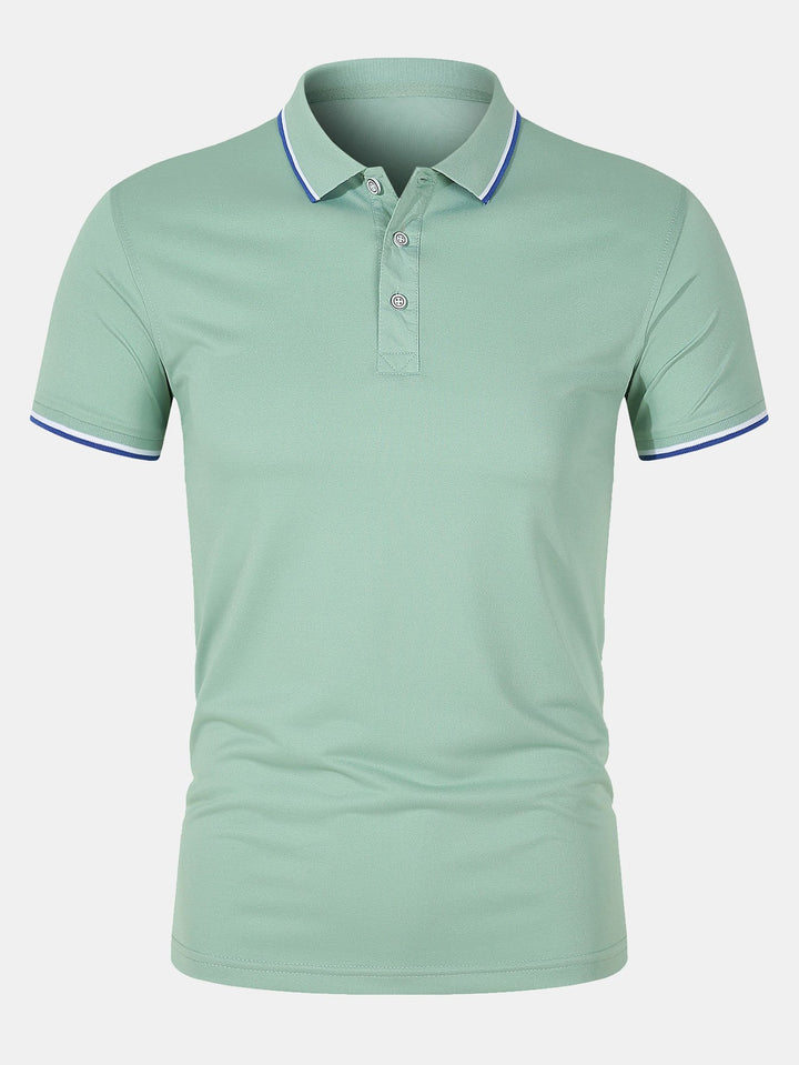 Chemise Polo - Fermeture à Bouton Maille