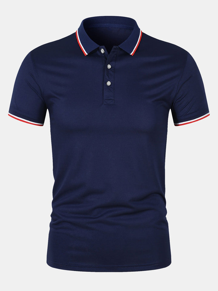 Chemise Polo - Fermeture à Bouton Maille