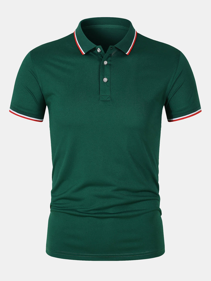 Chemise Polo - Fermeture à Bouton Maille