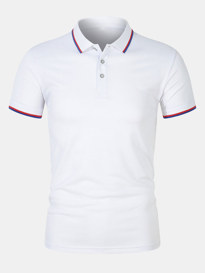 Chemise Polo - Fermeture à Bouton Maille