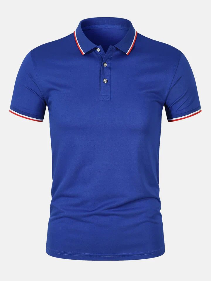 Chemise Polo - Fermeture à Bouton Maille