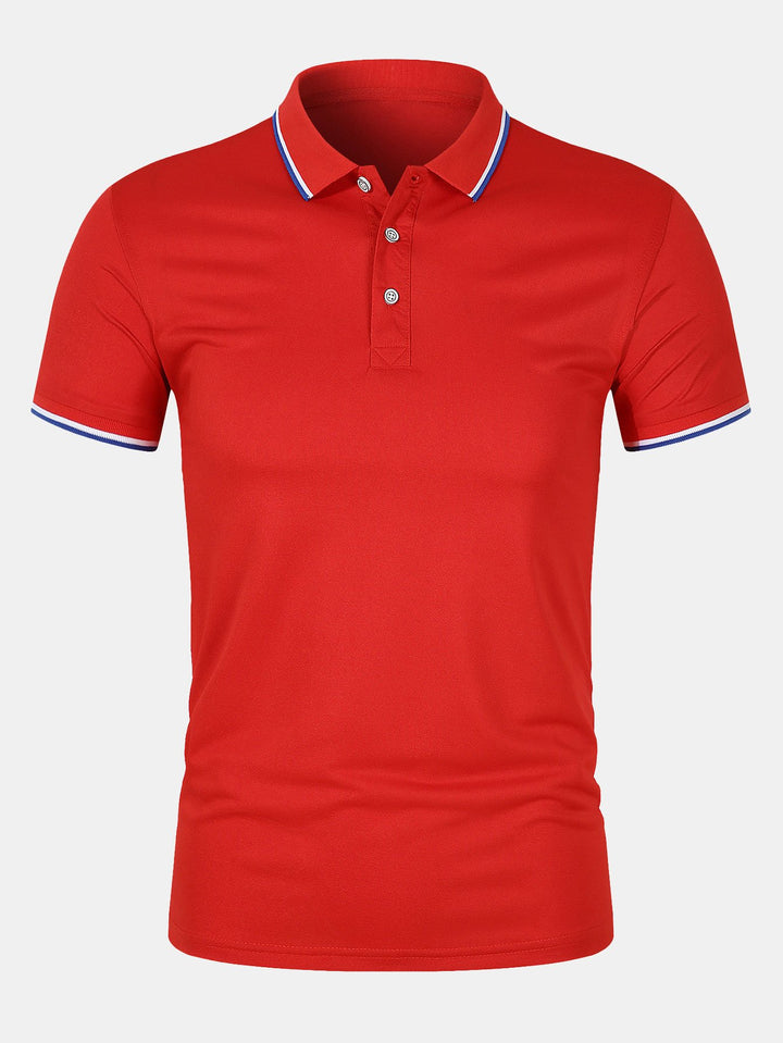 Chemise Polo - Fermeture à Bouton Maille