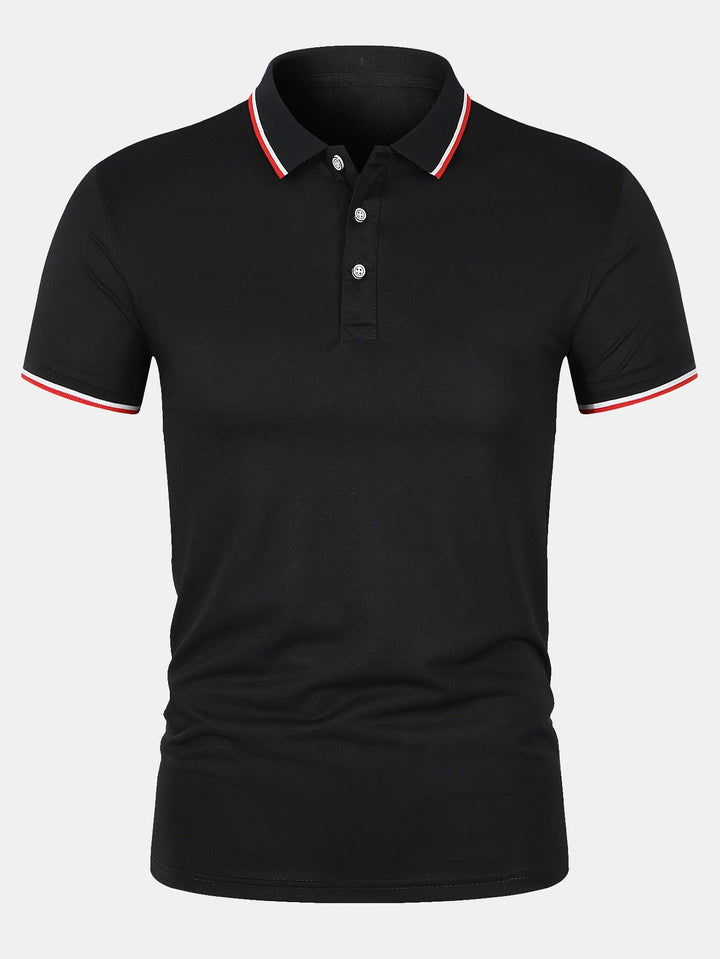 Chemise Polo - Fermeture à Bouton Maille