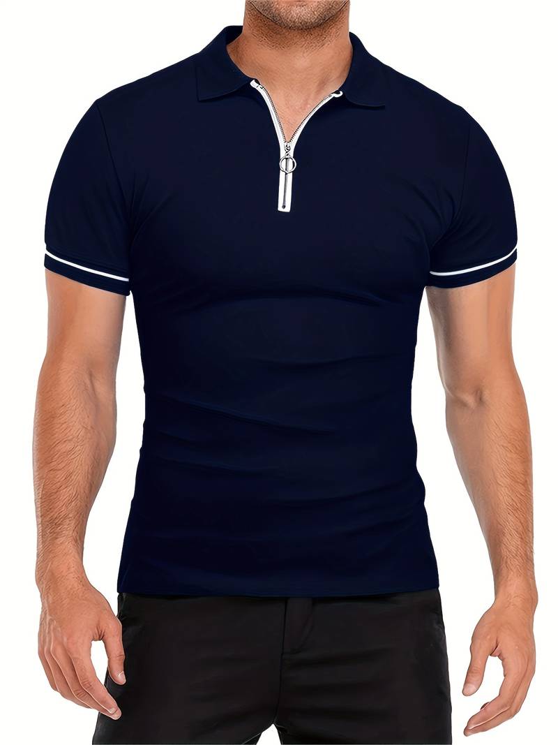 Chemise Polo - Col avec Fermeture Éclair Respirant