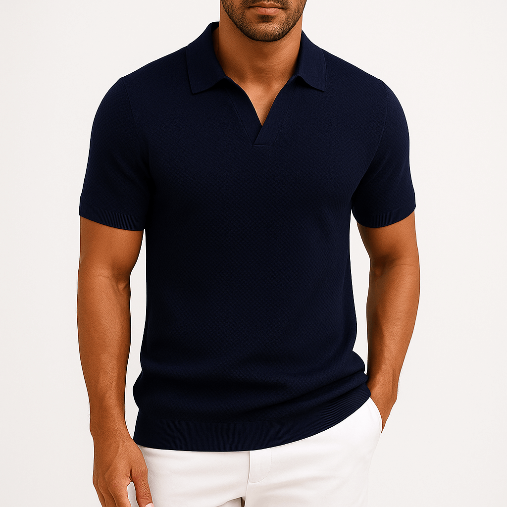 Chemise Polo en Polyester - Texturée