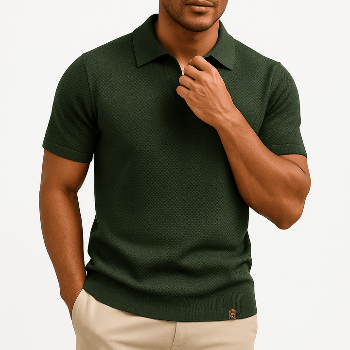 Chemise Polo en Polyester - Texturée
