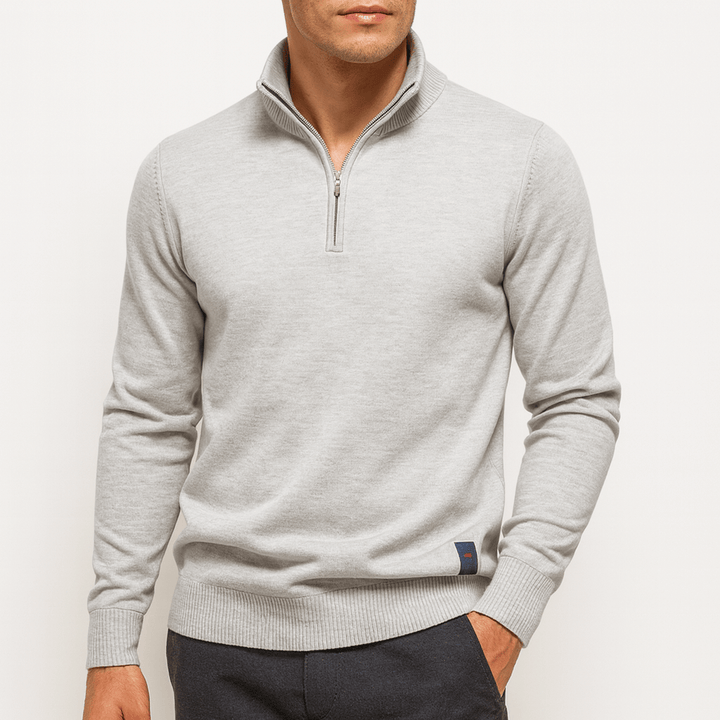 Pull à Col Zippé - Coupe Ajustée