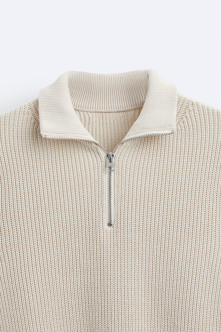 Pull à Col Montant avec Zip