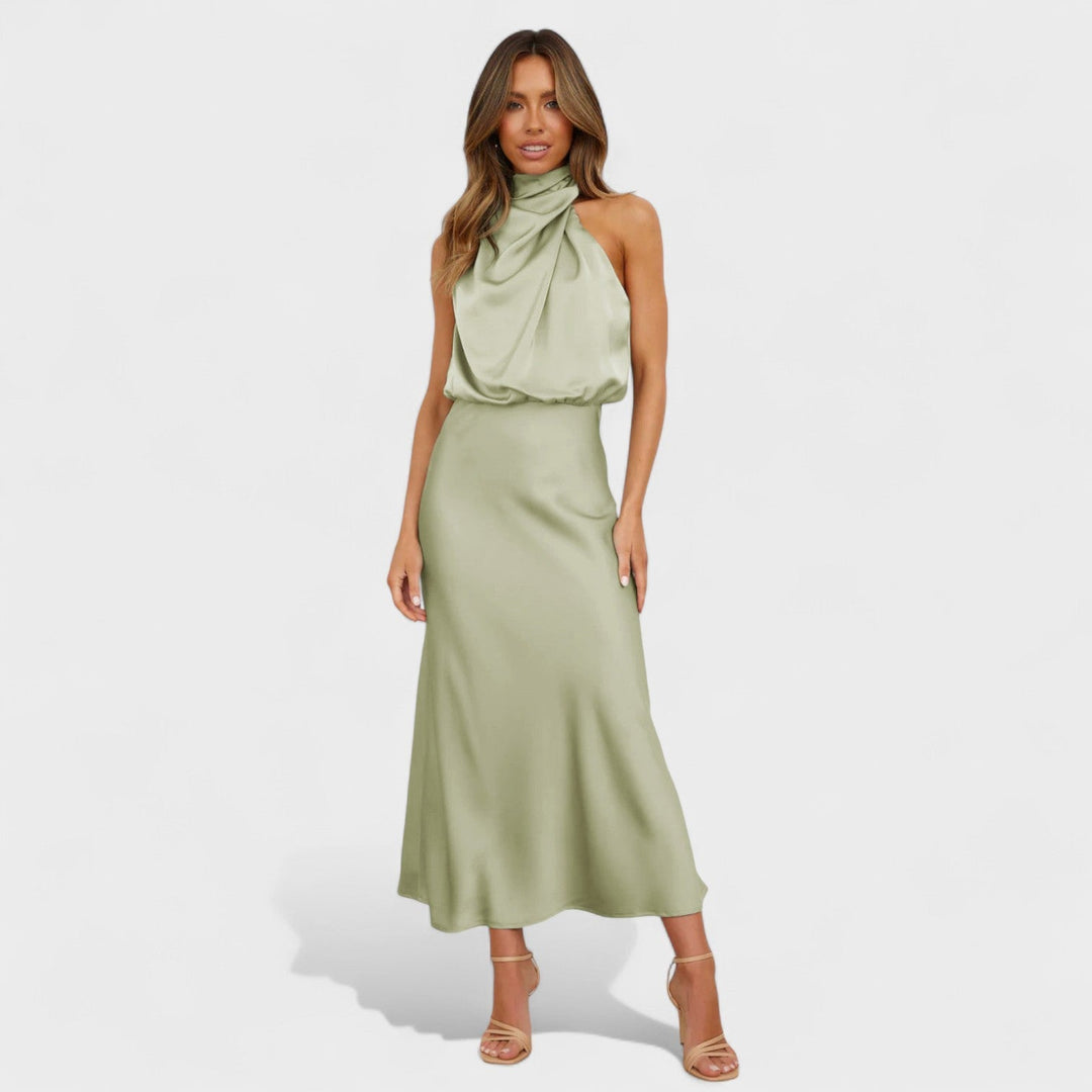 Alba - Robe Satin Élégance