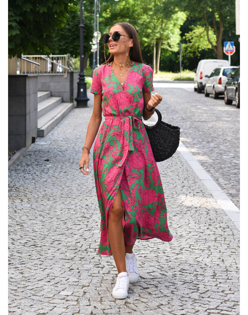 Amélia - Robe Midi Fleurie