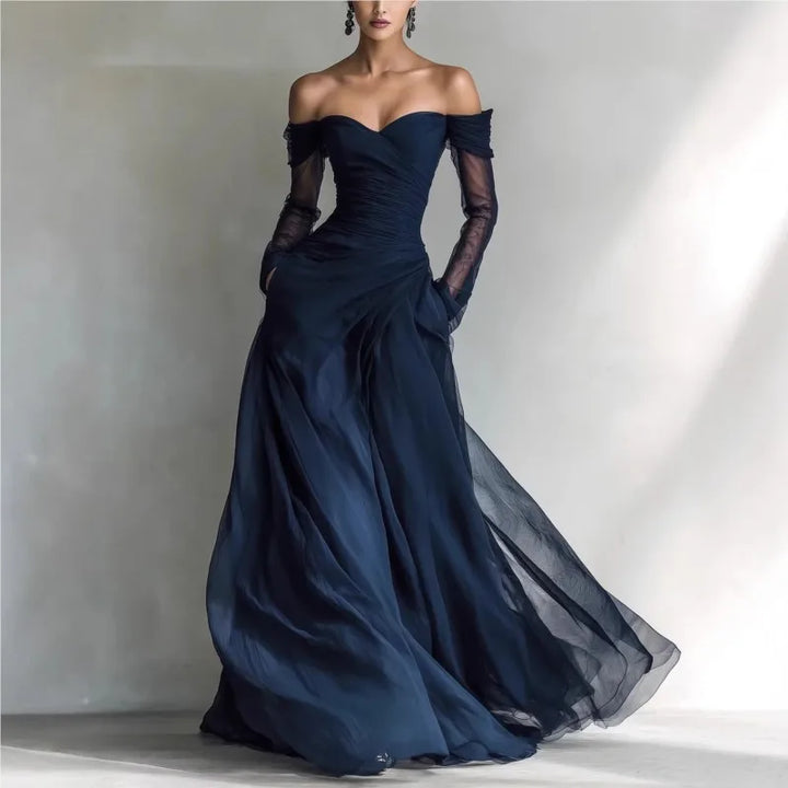 Eleonora - Robe longue avec les épaules dénudées