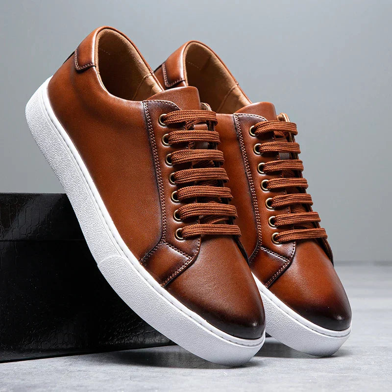 Gonçalo - Baskets en Cuir Italien