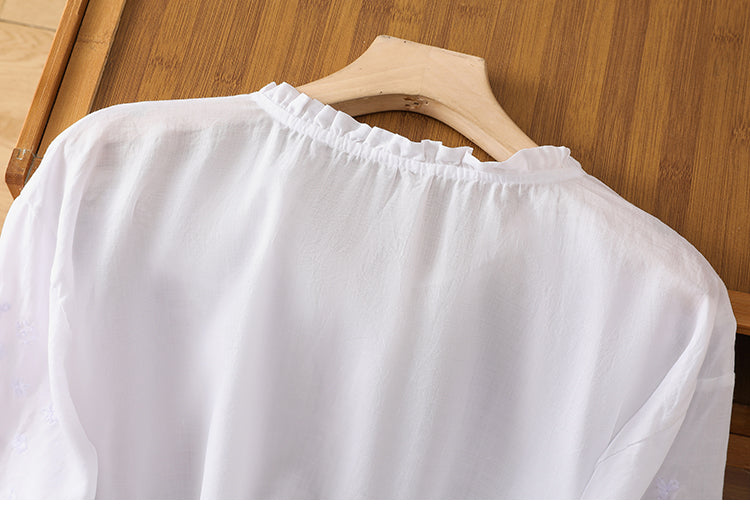 Cassiana - Blouse en Coton et Lin