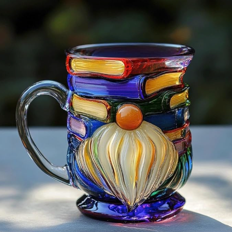 Tasse 3D artisanal pour les amoureux des livres