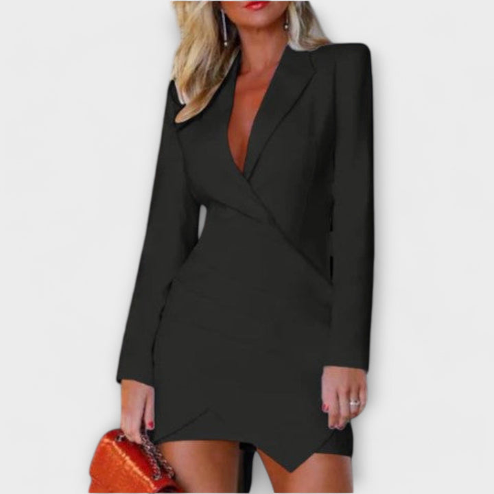 Robe blazer à manches longues