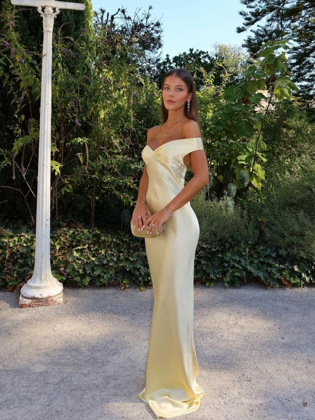 Bárbara - Robe Maxi en Satin