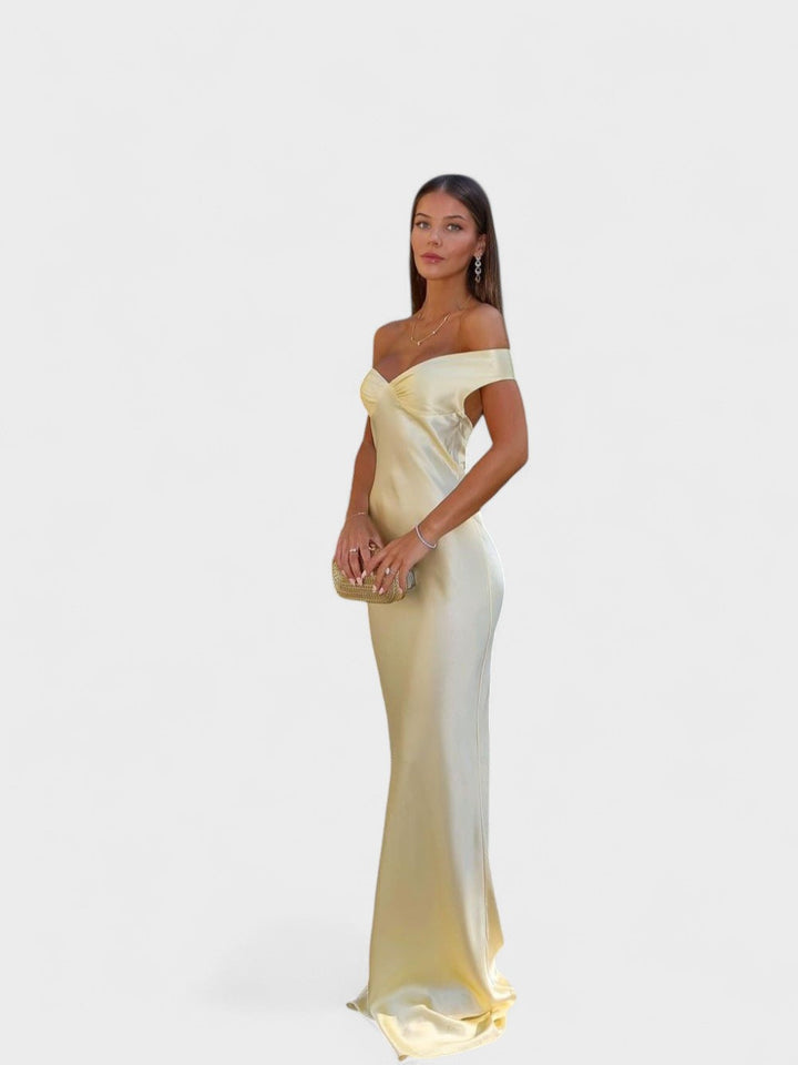 Bárbara - Robe Maxi en Satin