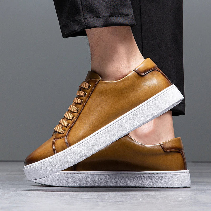 Gonçalo - Baskets en Cuir Italien