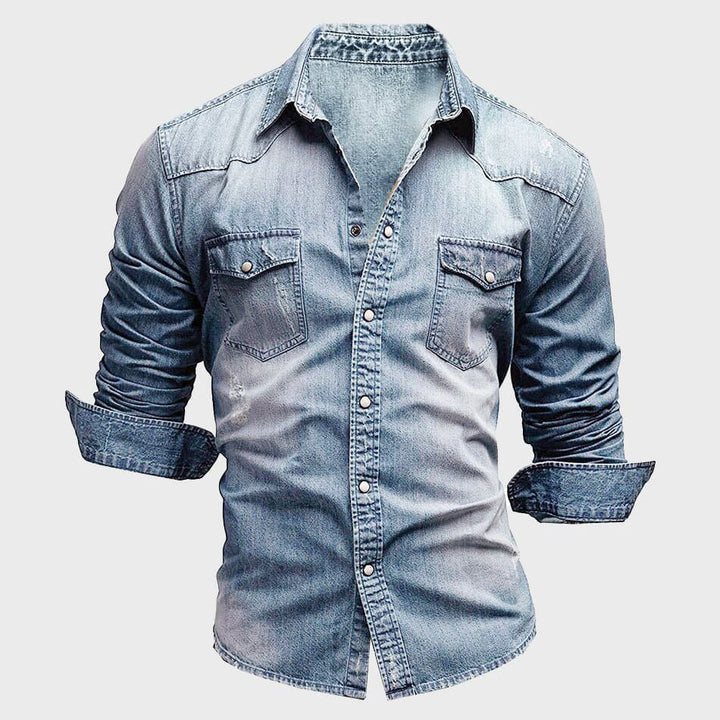 Chemise - Devant avec Boutons Structuré