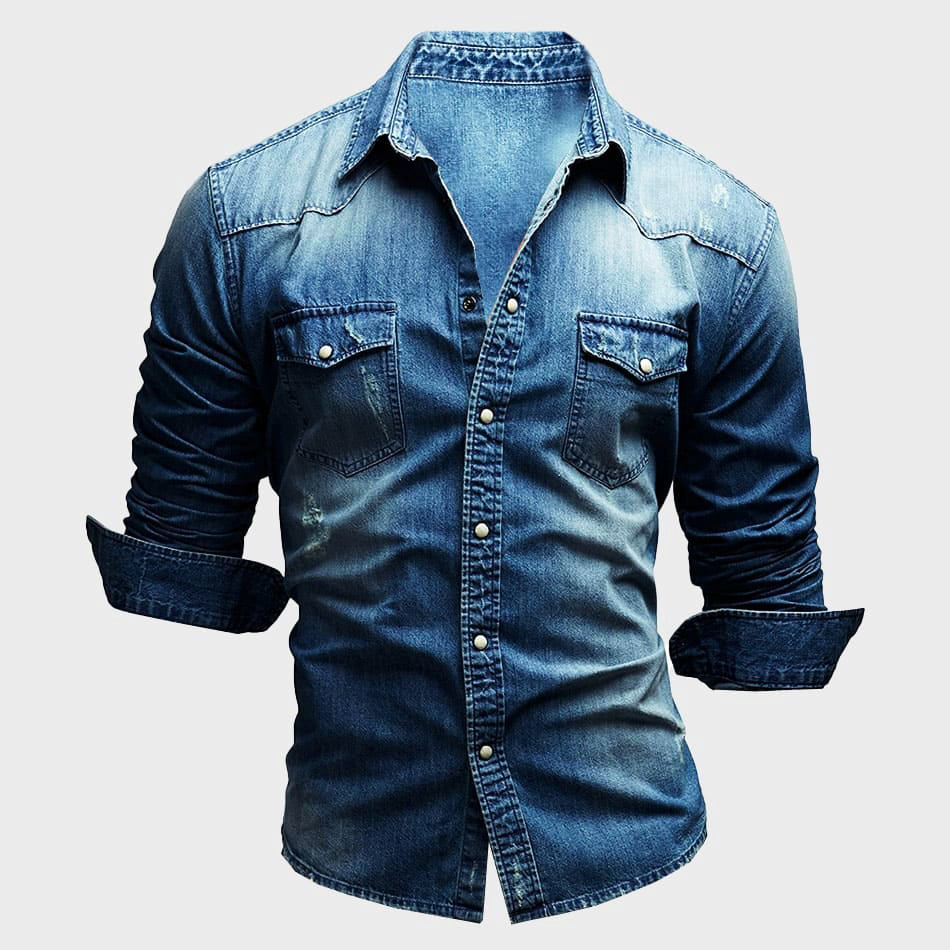 Chemise - Devant avec Boutons Structuré