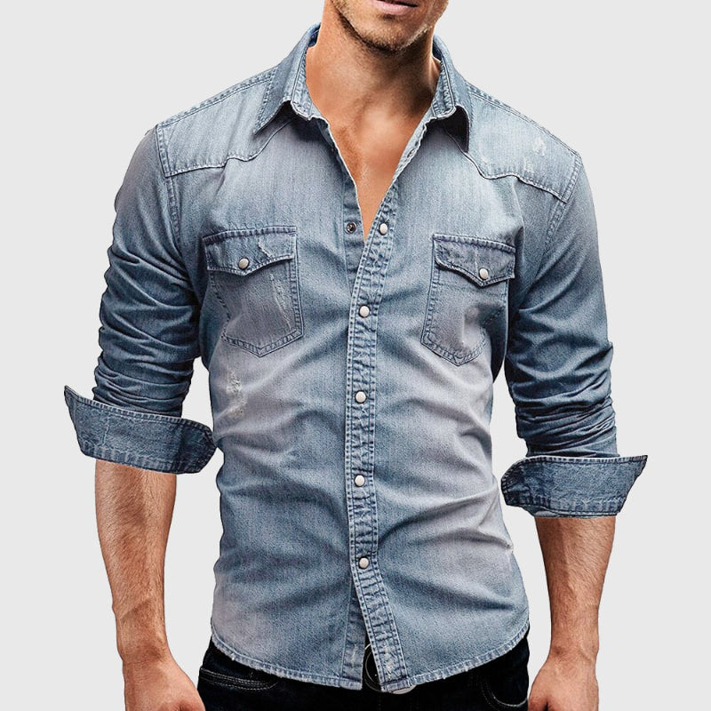 Chemise - Devant avec Boutons Structuré