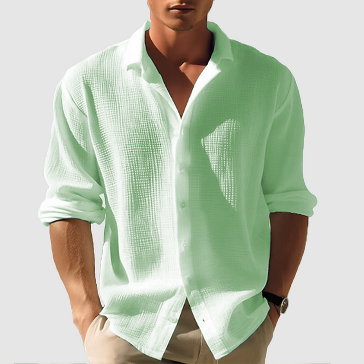 Chemise - Devant avec Boutons Barres Courbées