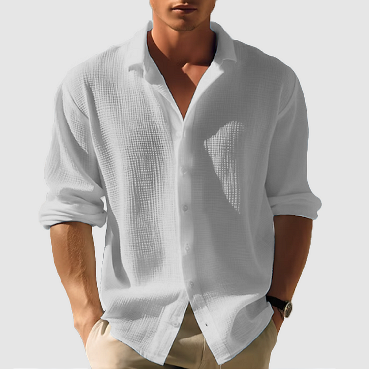 Chemise - Devant avec Boutons Barres Courbées