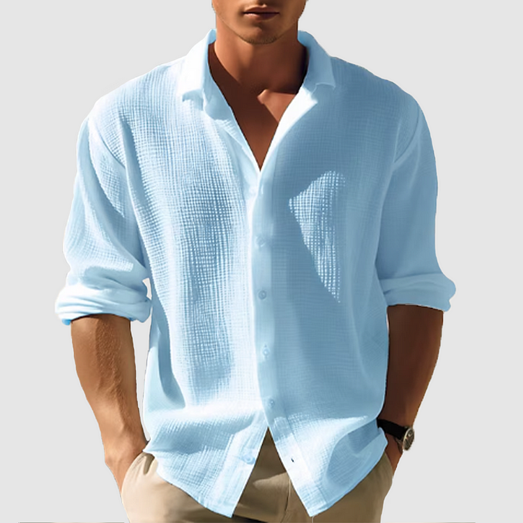 Chemise - Devant avec Boutons Barres Courbées