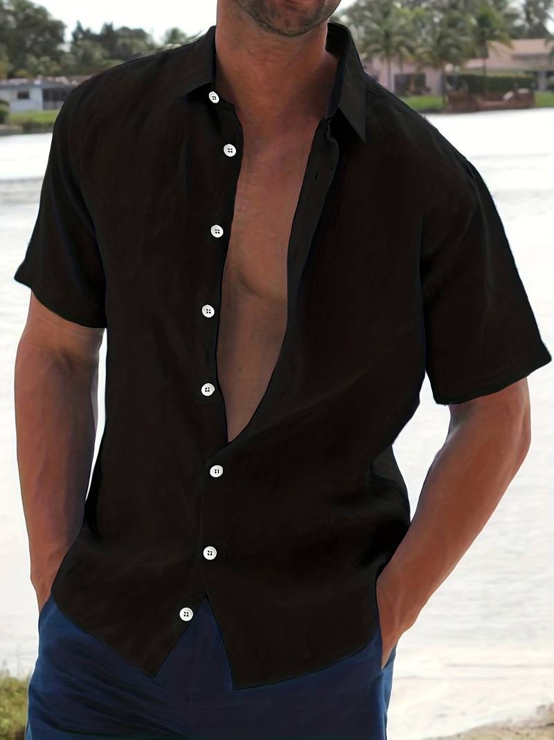 Chemise - Mélange Léger à Manches Courtes