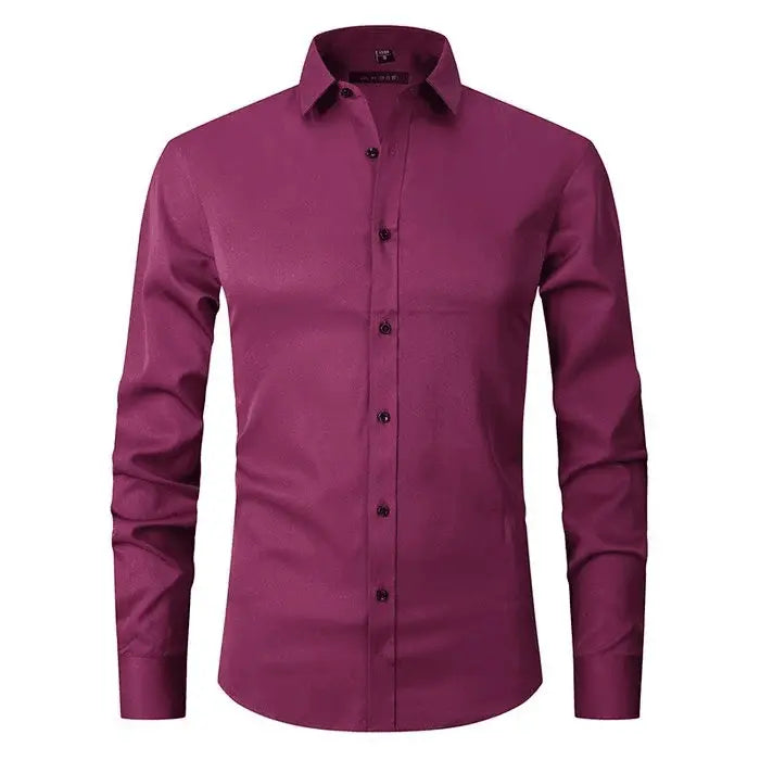 Chemise - Mélange Polyester Sans Rides