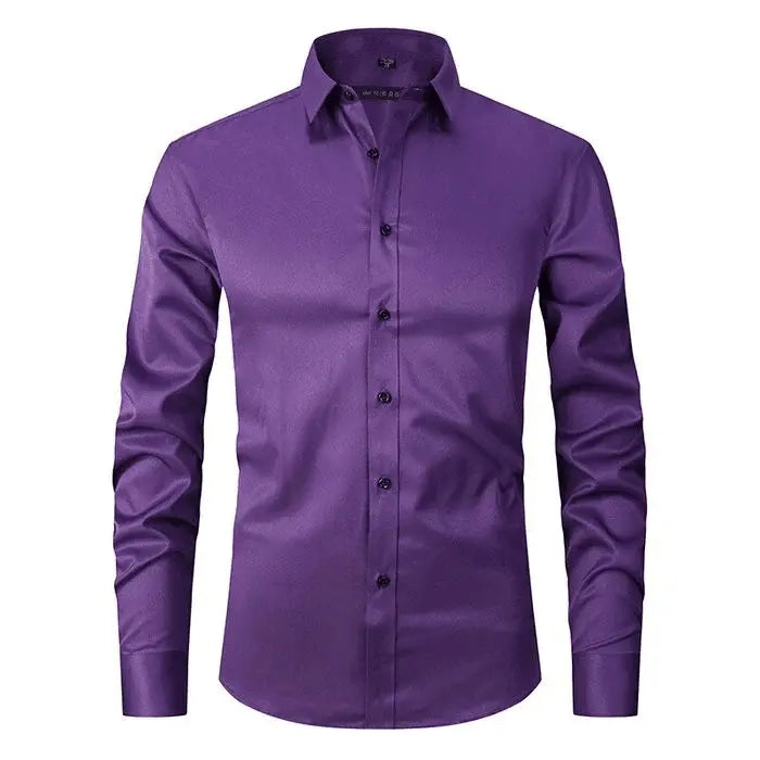 Chemise - Mélange Polyester Sans Rides