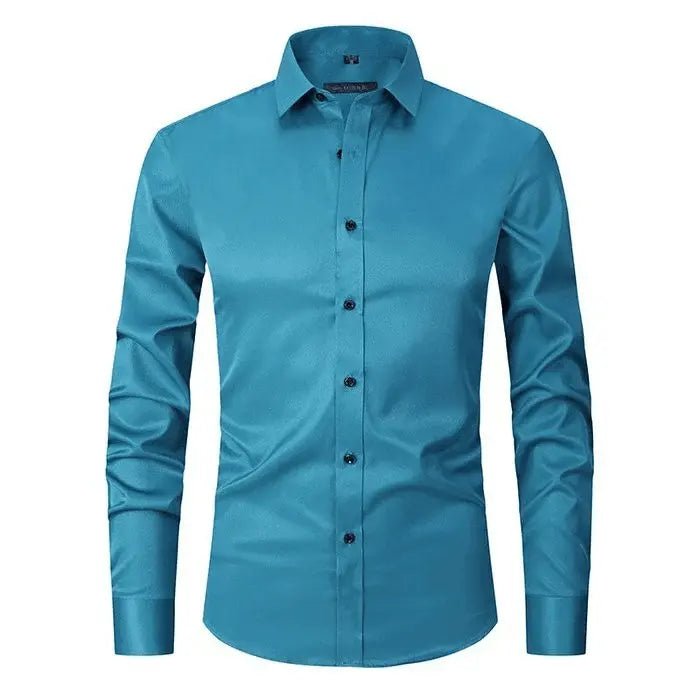Chemise - Mélange Polyester Sans Rides