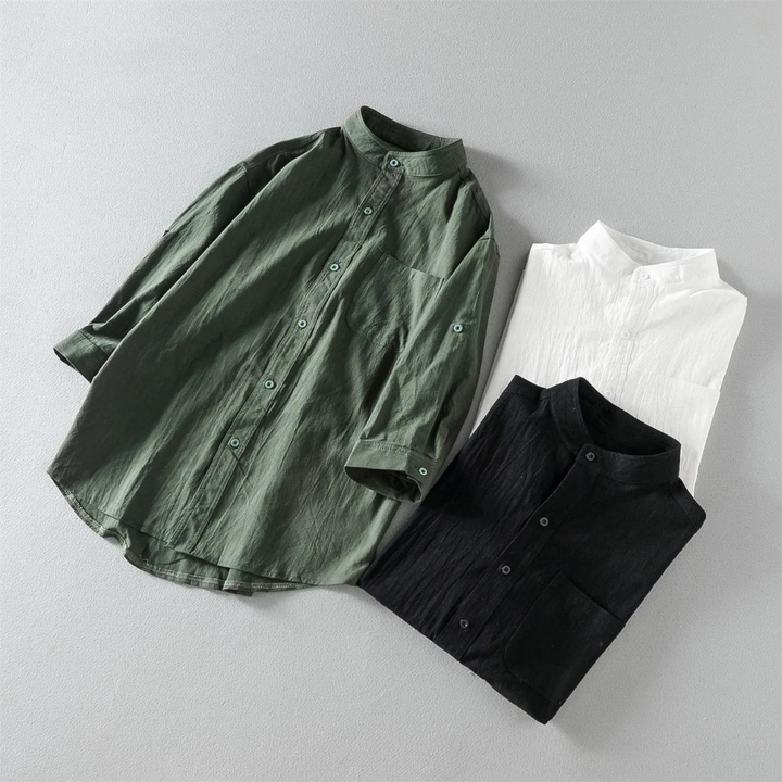 Chemise - Col Mandarin Élégant