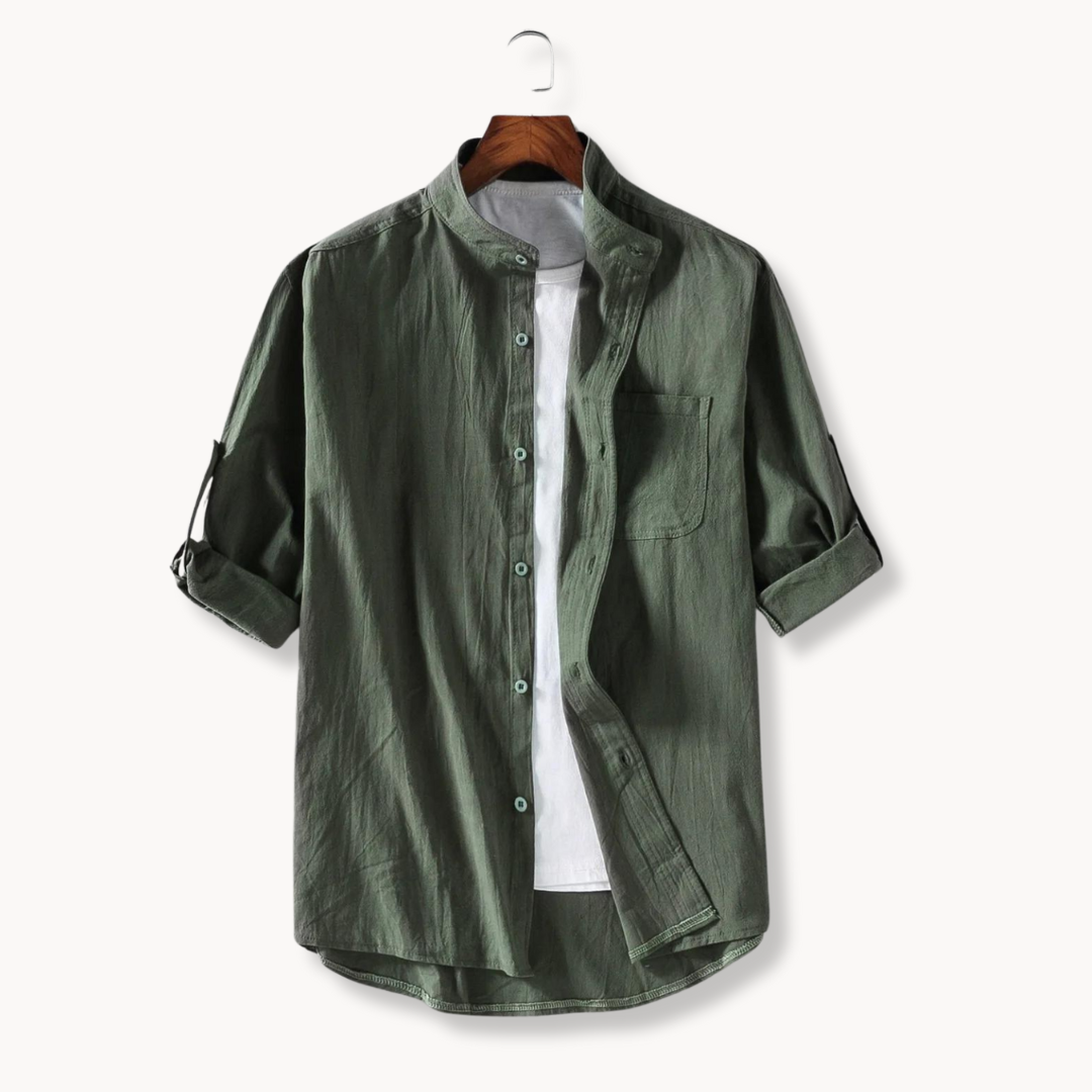 Chemise - Col Mandarin Élégant