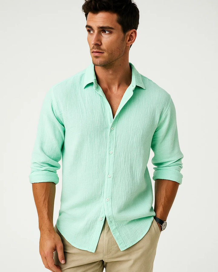Chemise - Col Intelligent Bouton Complet
