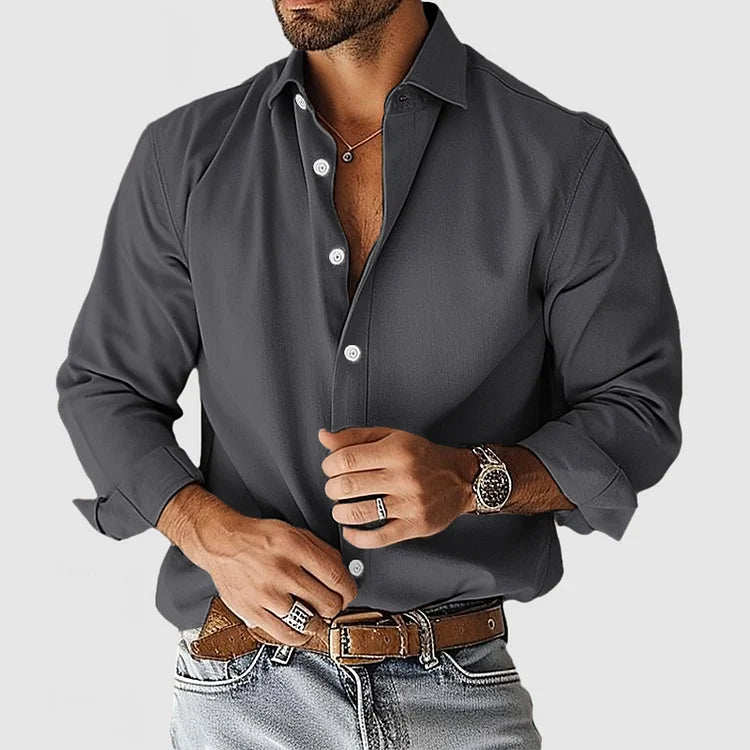 Chemise - Coupe Relaxée Mélange Doux