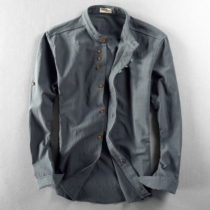 Chemise - Col Haut Bouton Vintage