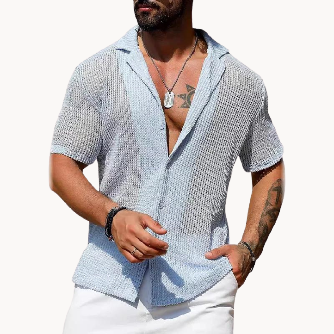 Chemise à Manches Courtes - Maille Aérée
