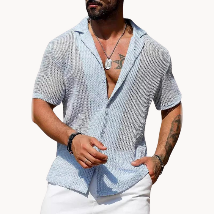 Chemise à Manches Courtes - Maille Aérée