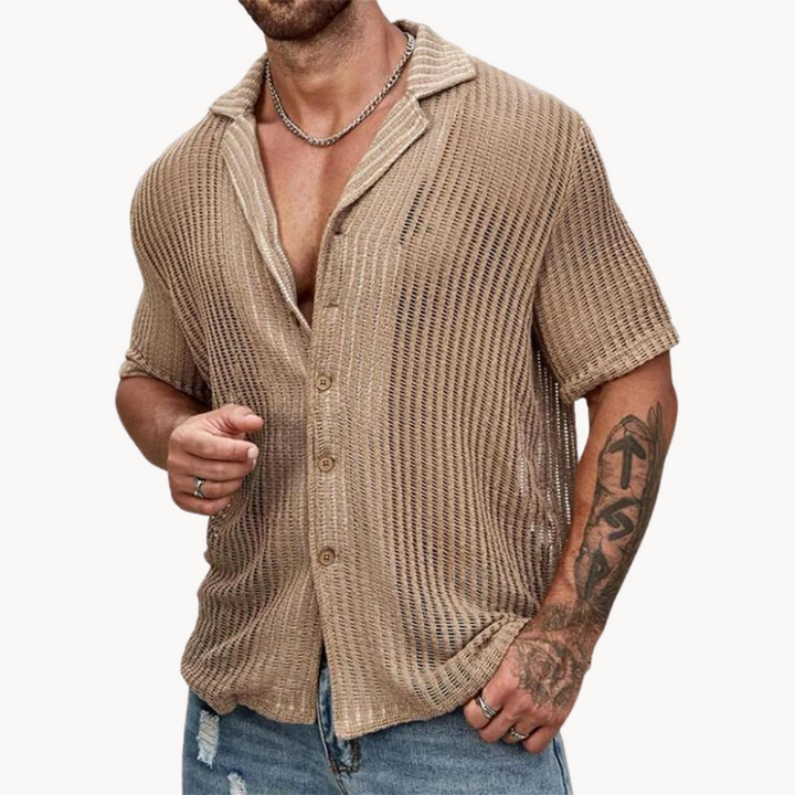 Chemise à Manches Courtes - Maille Aérée