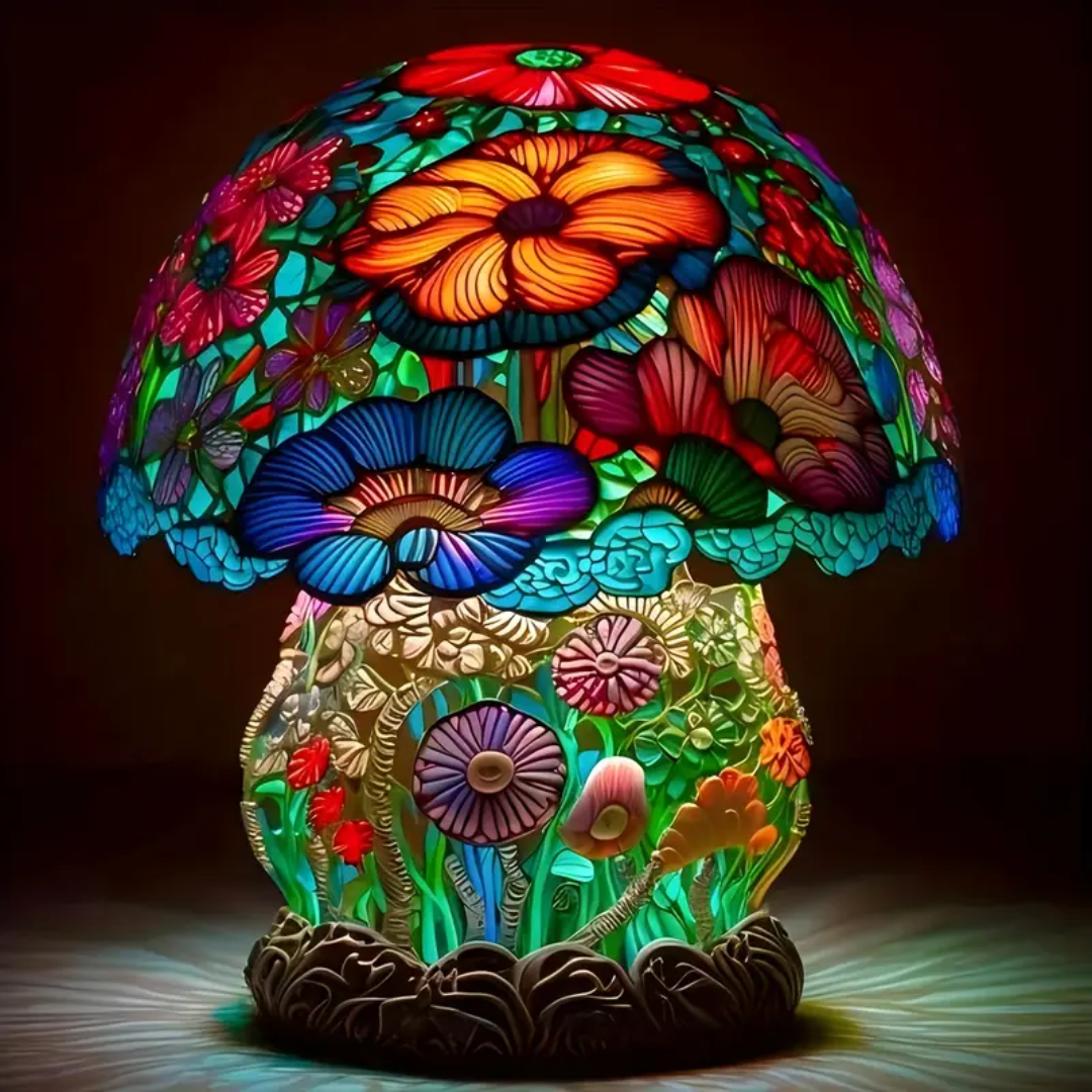 Lampe à champignon avec effet de congélation