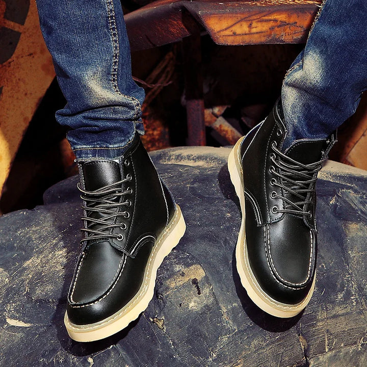 Daniel - Bottes en Cuir Véritable