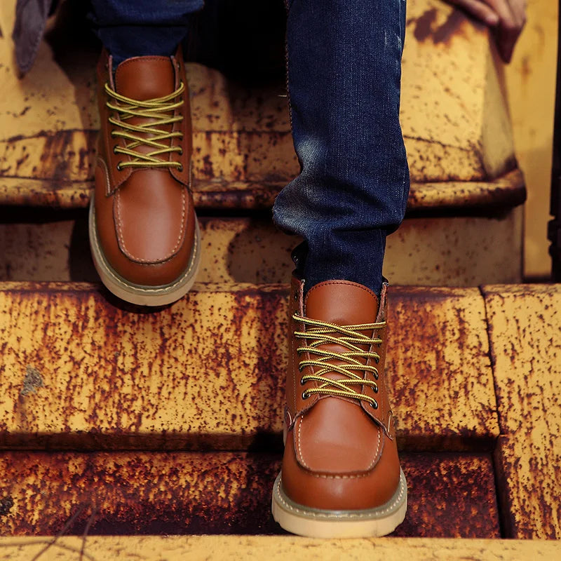 Daniel - Bottes en Cuir Véritable
