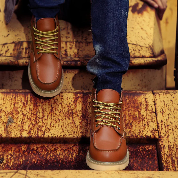Daniel - Bottes en Cuir Véritable