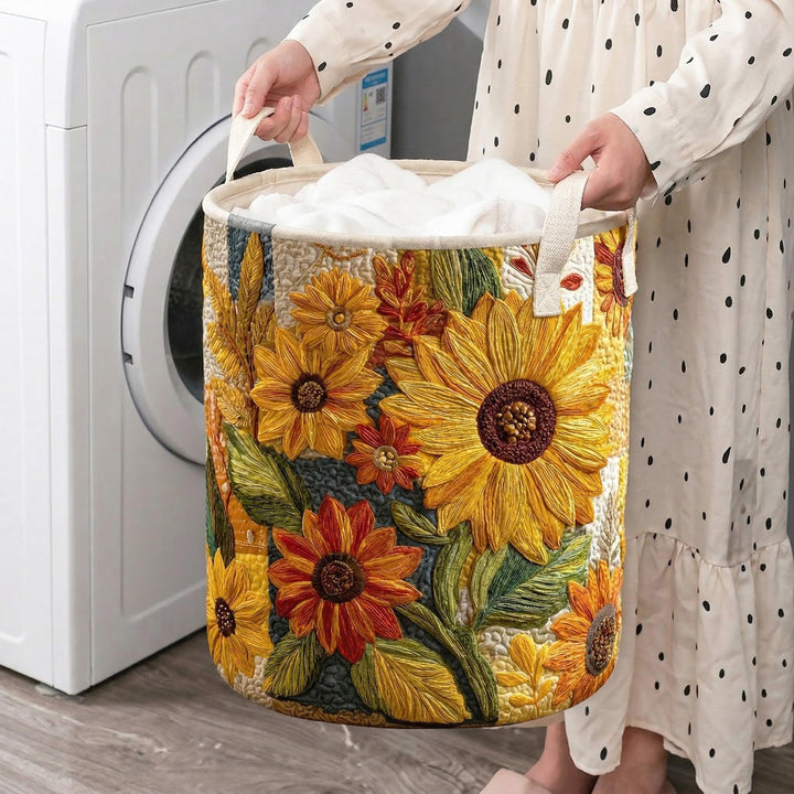 Rêve de Tournesol | Panier à Linge Matelassé