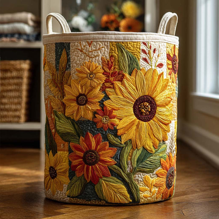 Rêve de Tournesol | Panier à Linge Matelassé