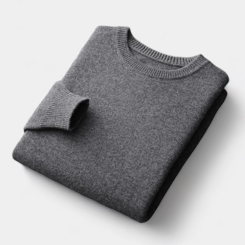 João - Pull en maille mélangée à col rond