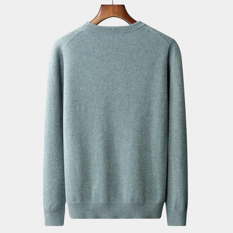João - Pull en maille mélangée à col rond
