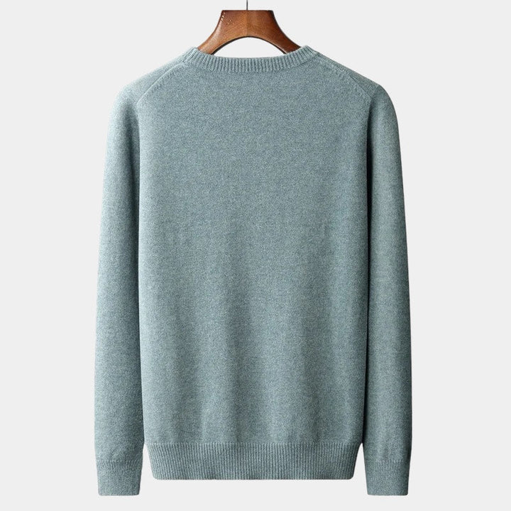 João - Pull en maille mélangée à col rond